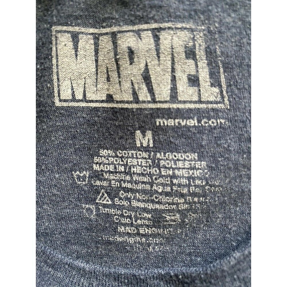 Marvel Comics Captain America Blue Graphic Tee M - Picture 5 of 5
